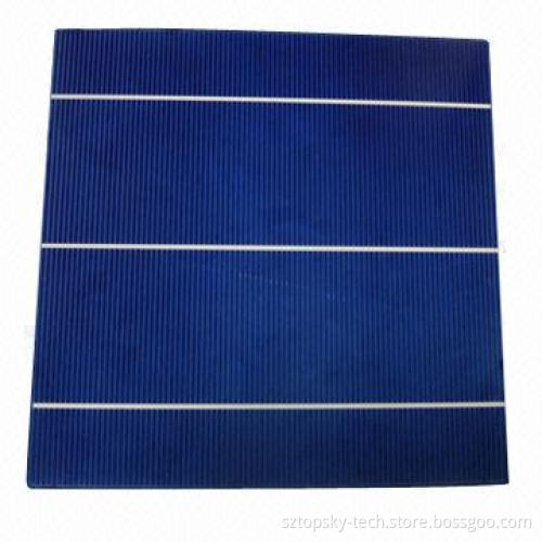 Hot Sale 3BB Multicrystalline High Efficiency Taiwan Brand Poly Solar Cell, Measures 156x156mm